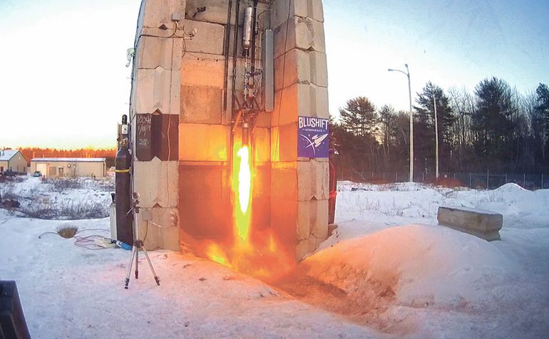 rocket engine performance test, bluShift Aerospace