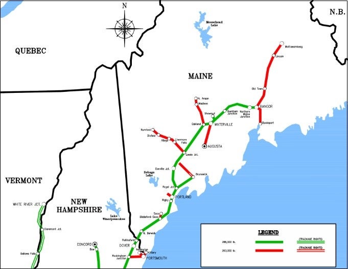 Maine's largest railroad is for sale, but implications are unclear