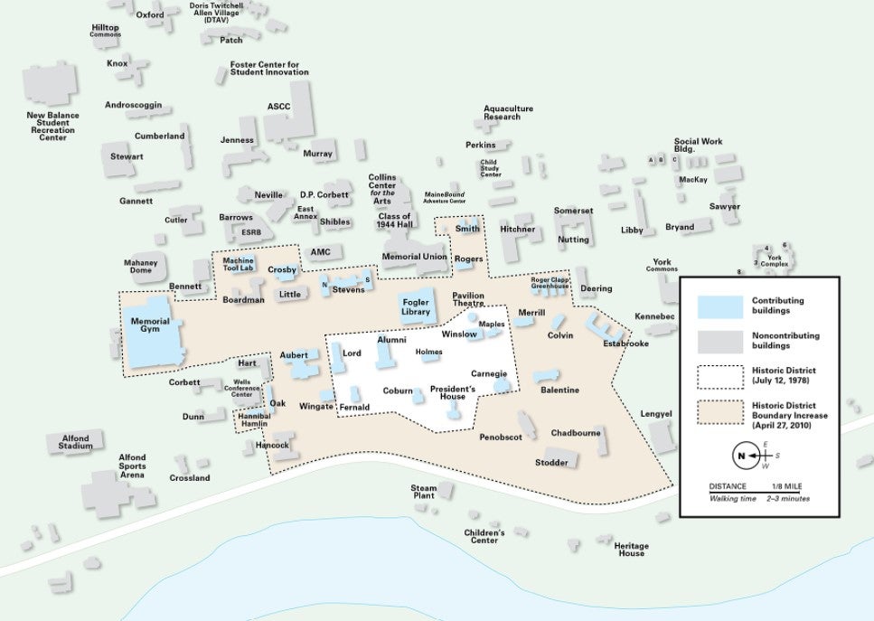 Umaine Orono Campus Map History In The Making: Umaine Mulls $17M Plan To Convert Iconic Buildings  Into Campus Hotel | Mainebiz.biz