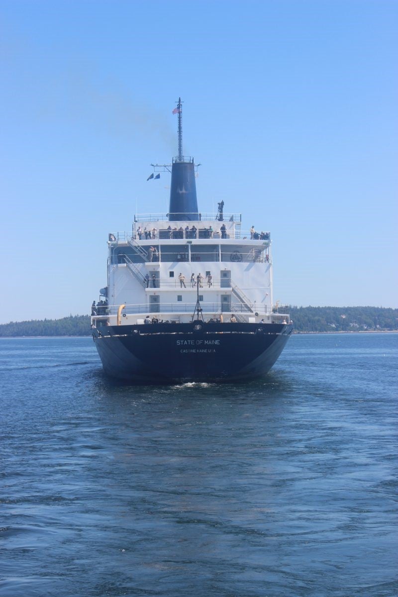 Maine Training Ship in Background ME MS431 2 Details about   Postcard Castine 