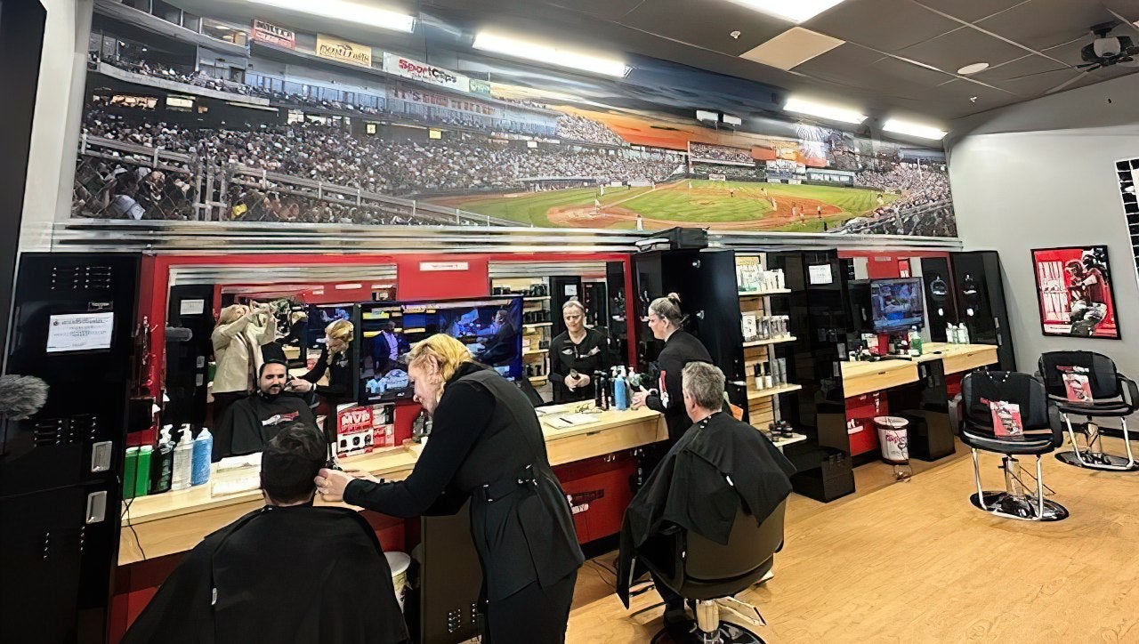 Sports-themed hair salon makes the cut at Rock Row