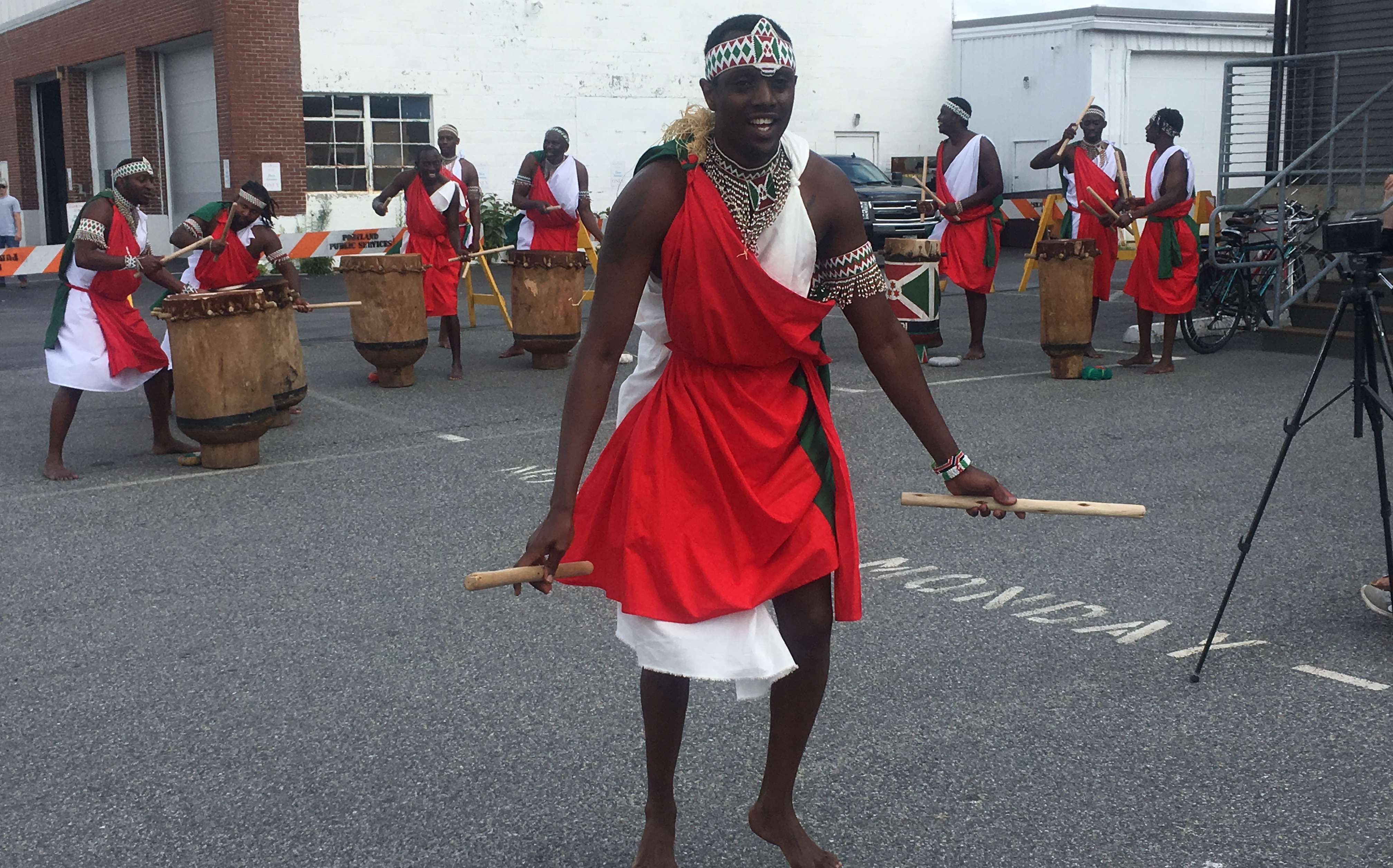 Burundi drummers and traditional dancers