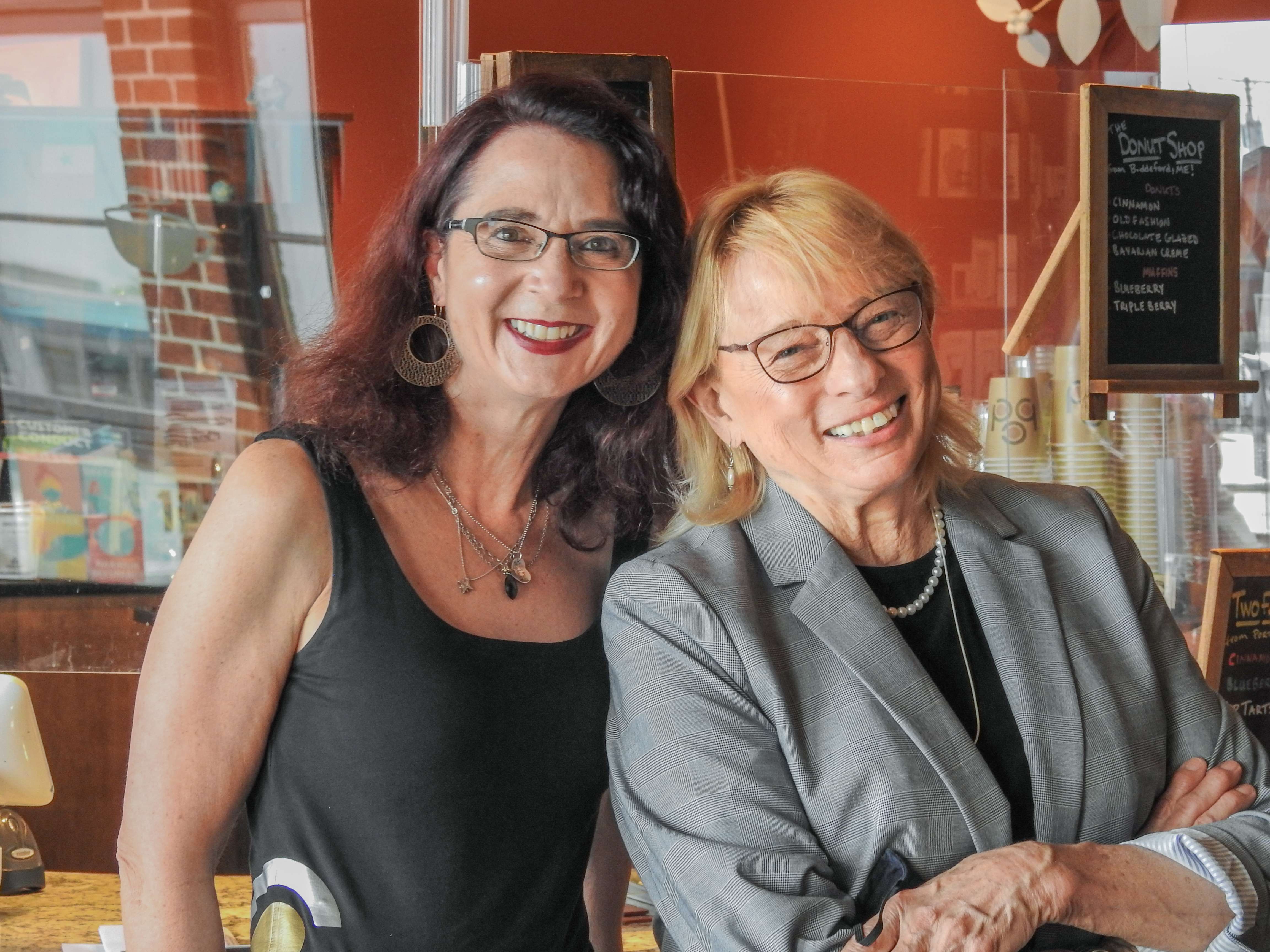 Mary Allen Lindemann and Gov. Janet Mills 