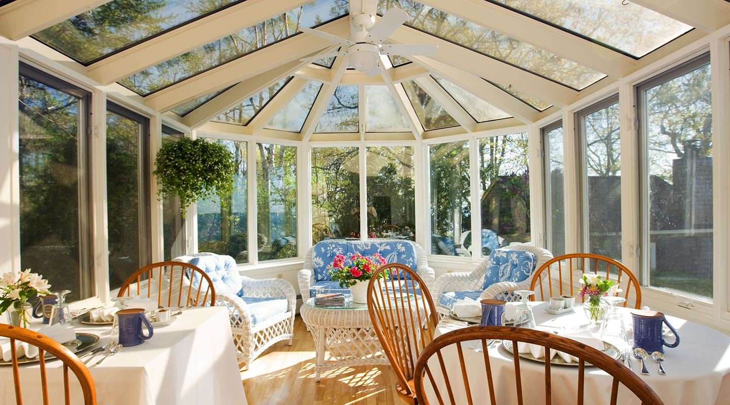 conservatory with tables