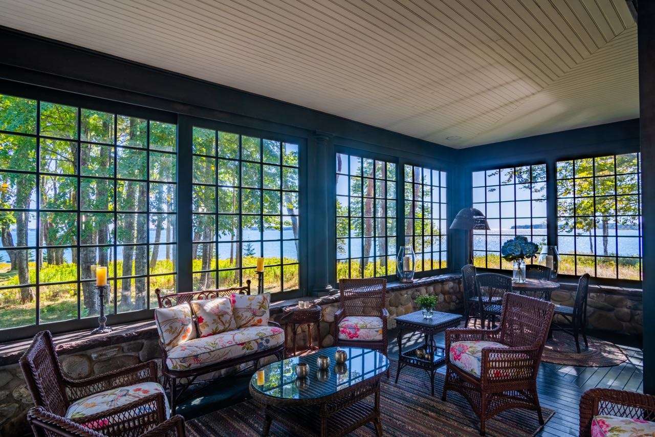 glassed-in porch