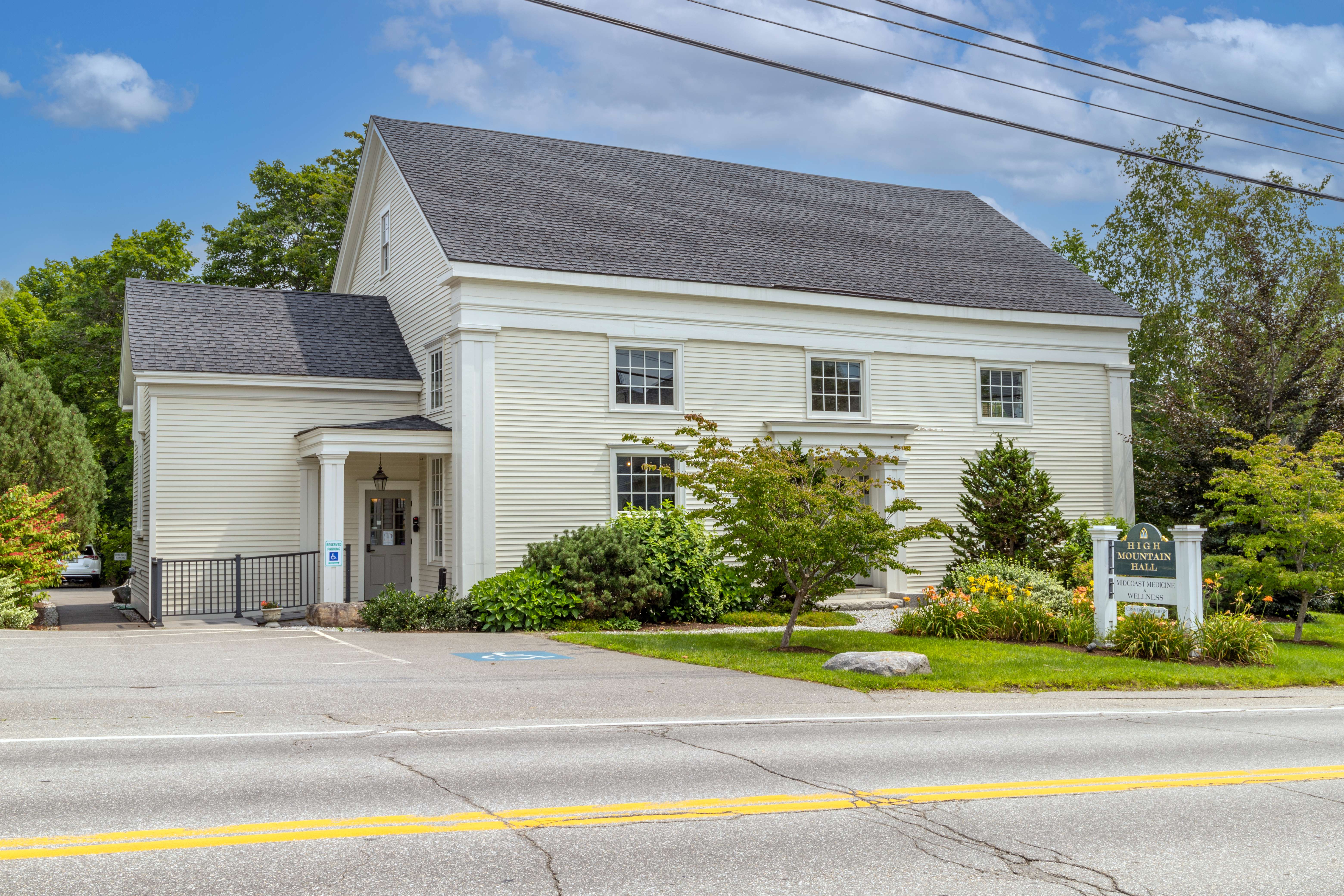 old building and road