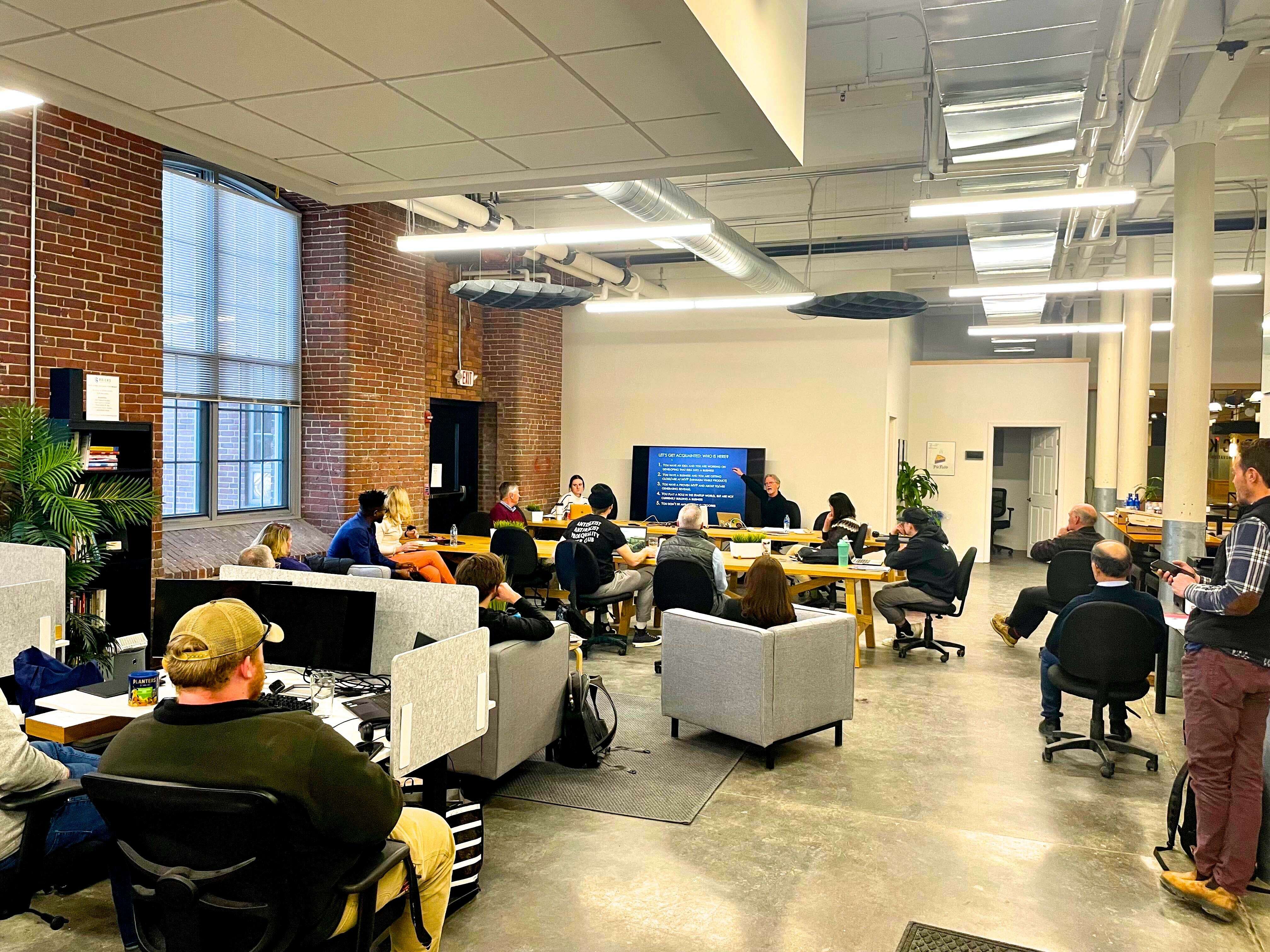 people sitting in office