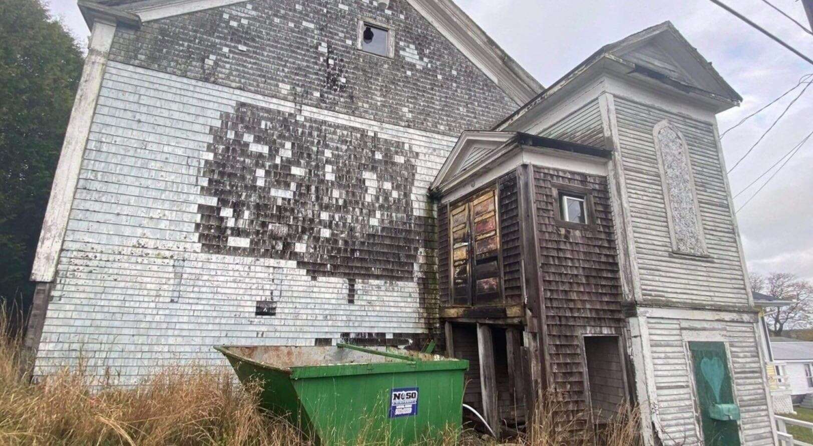 decrepit exterior