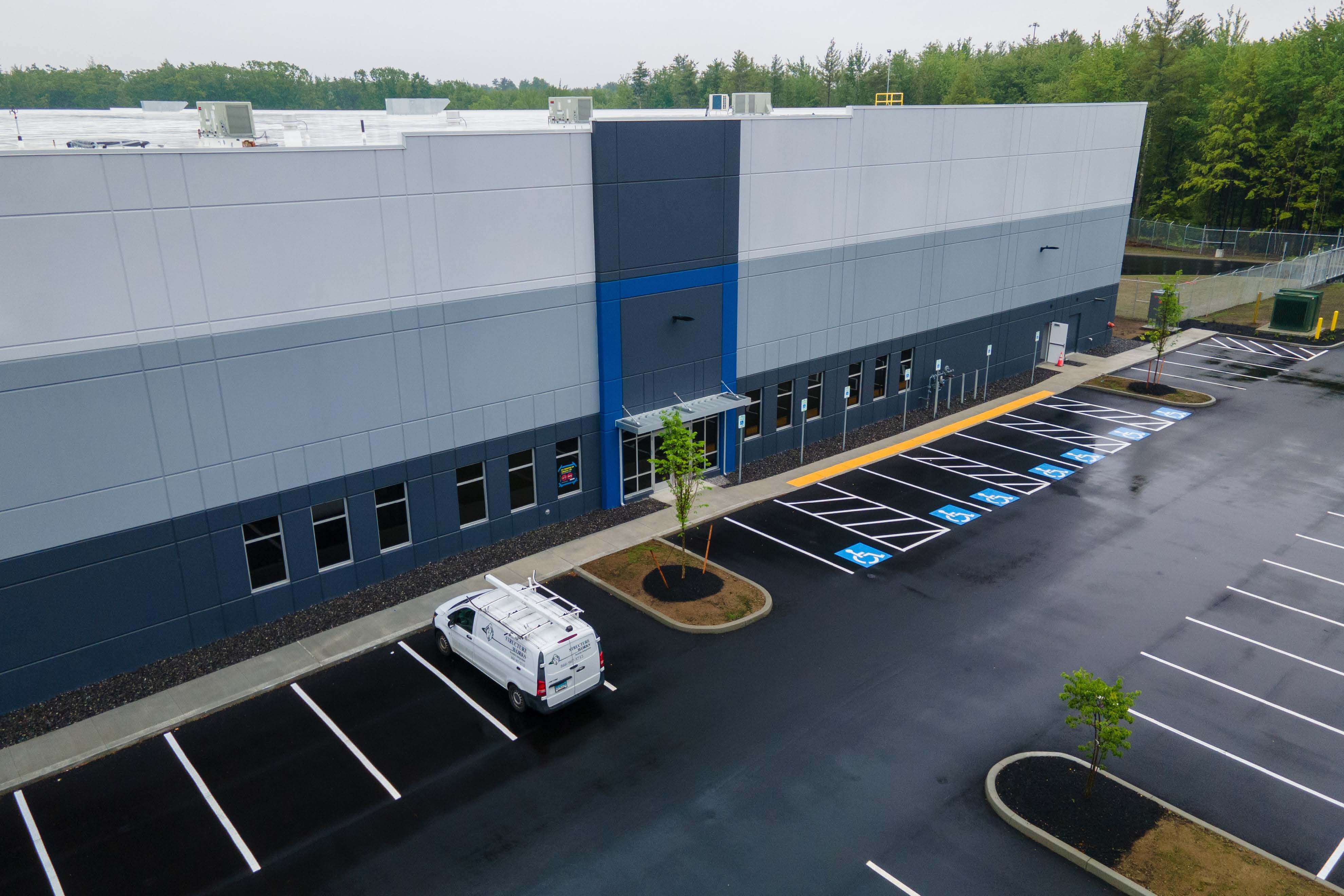 exterior of new building
