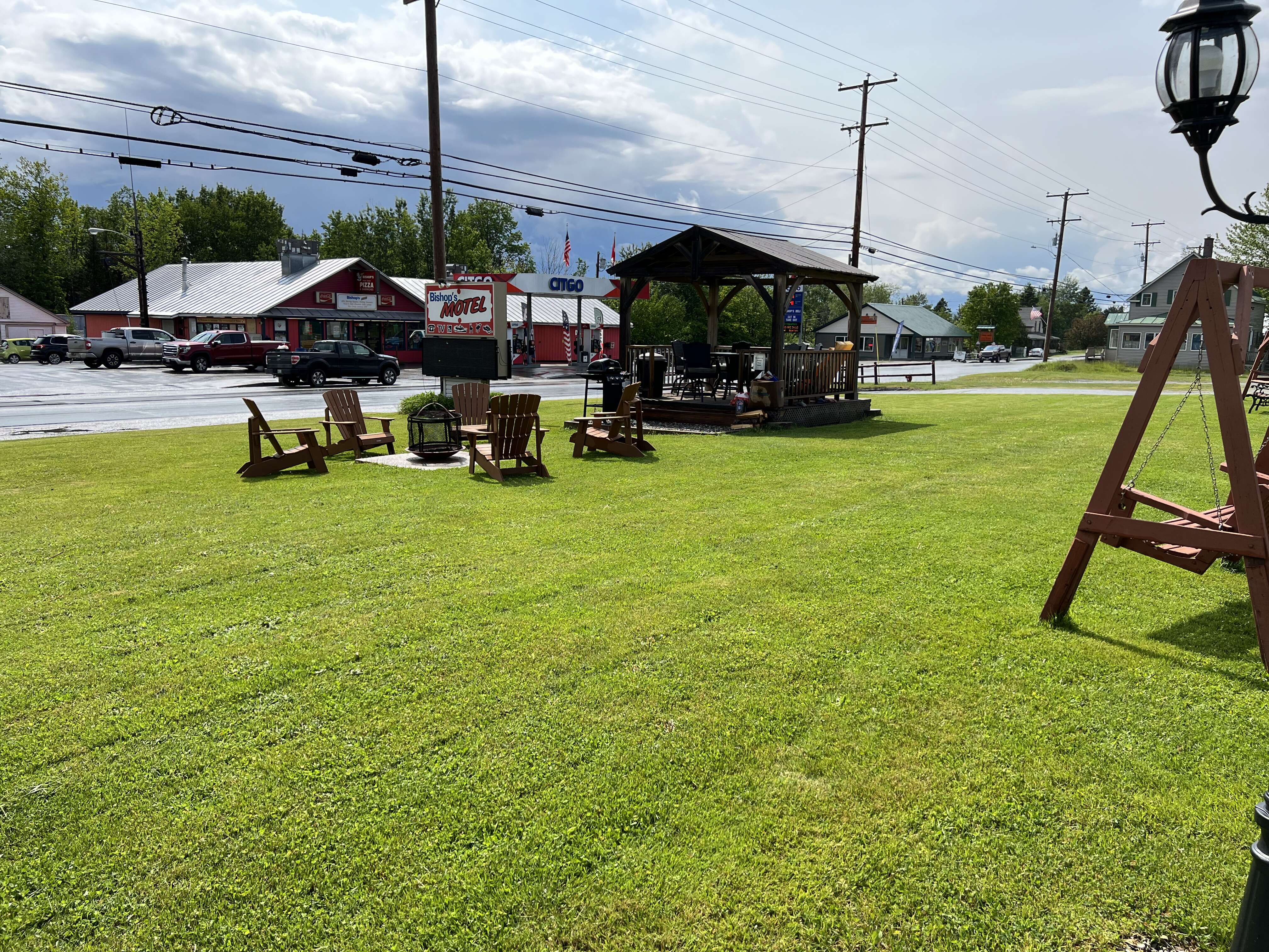 lawn and chairs