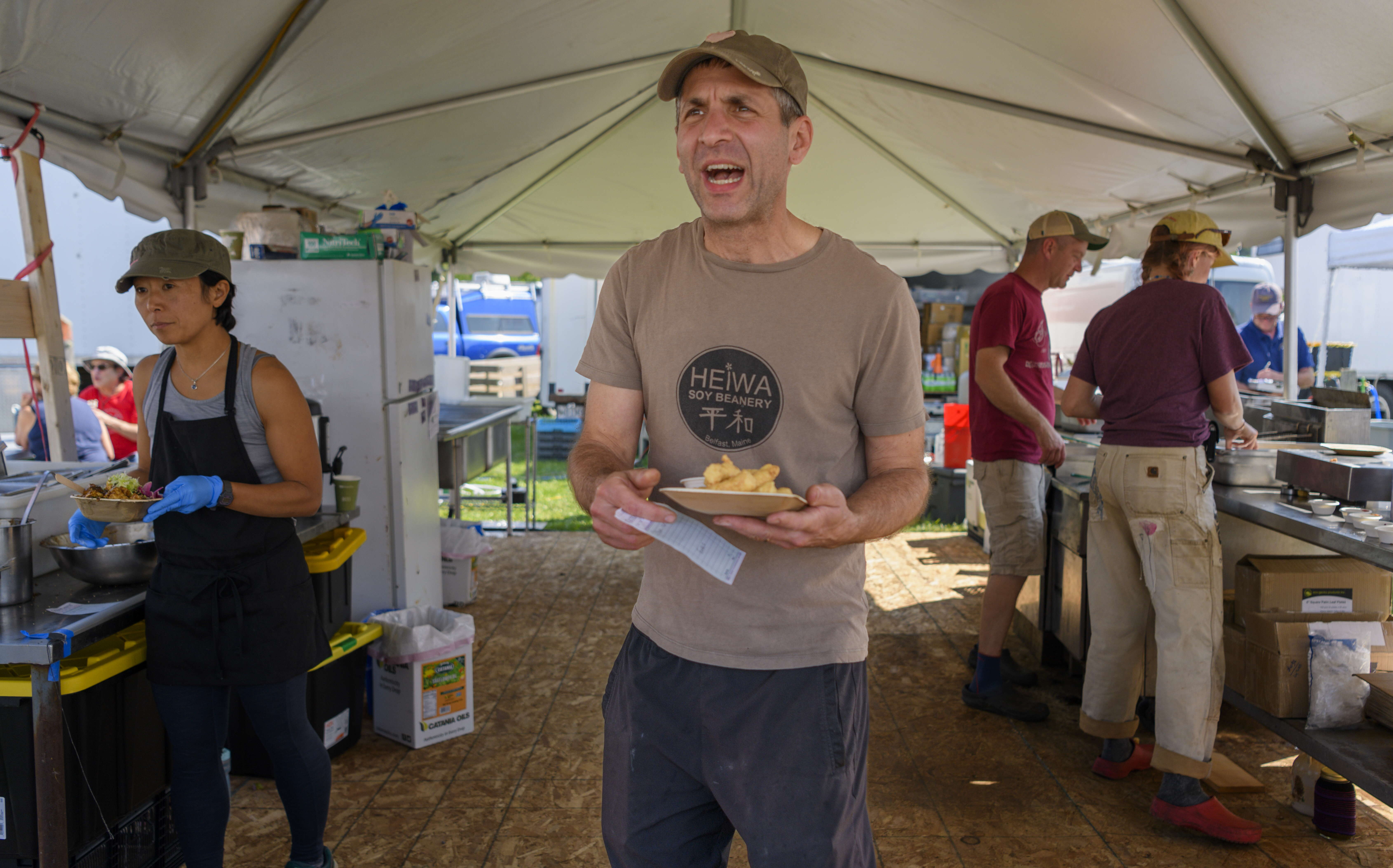 Food vendor at fair 