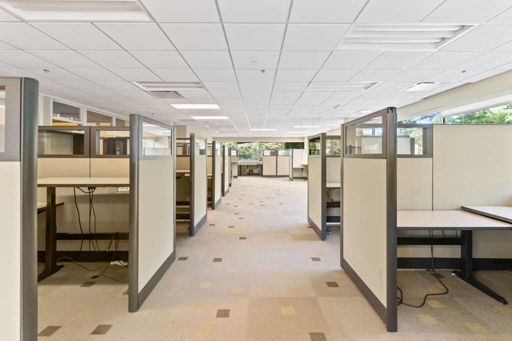desks in cubicles