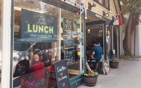 The Lunch restaurant exterior.