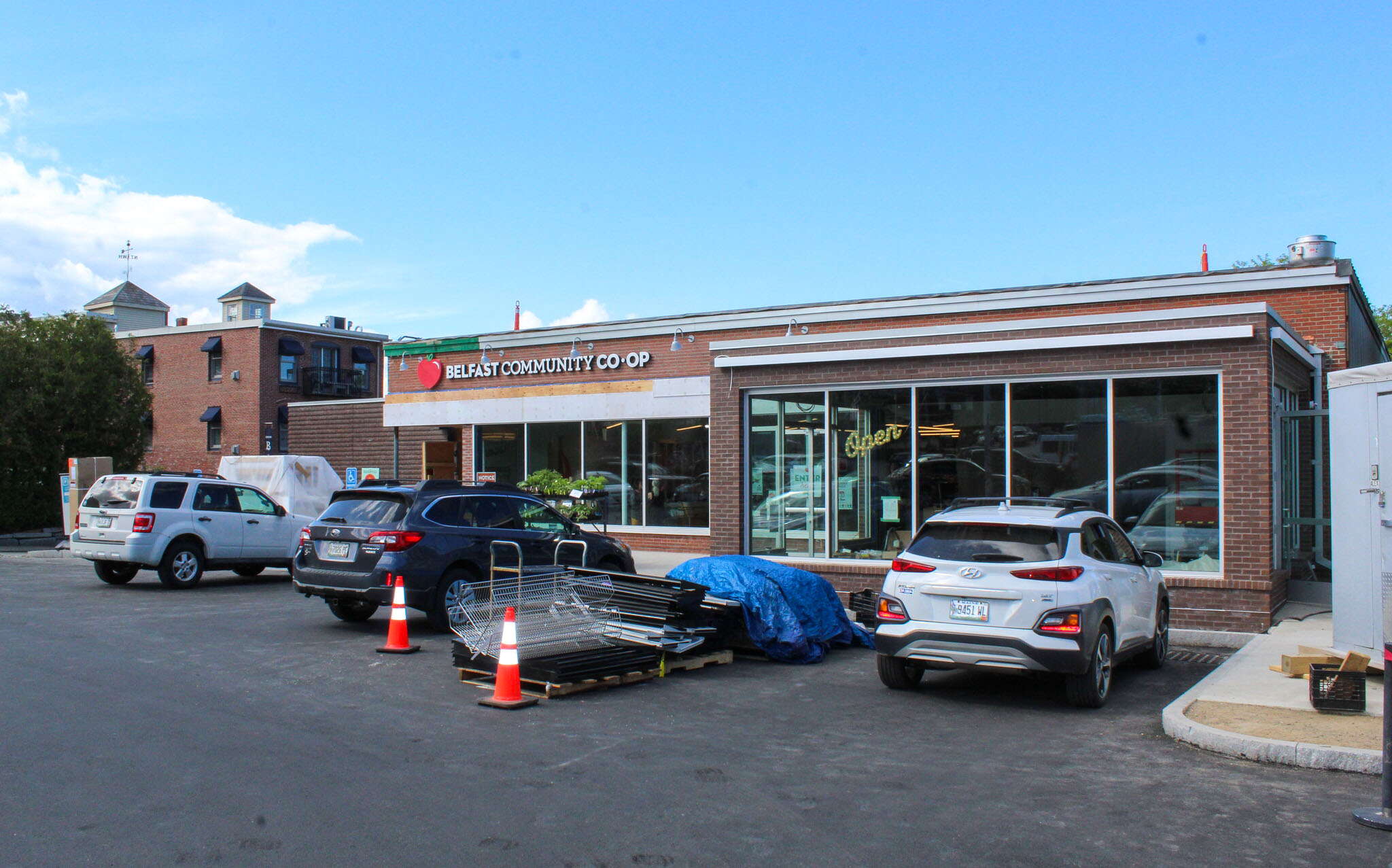 The Belfast Community Coop's revamped exterior.