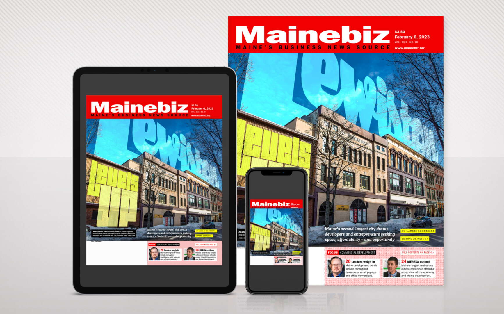 Lewiston Levels Up print, digital and mobile