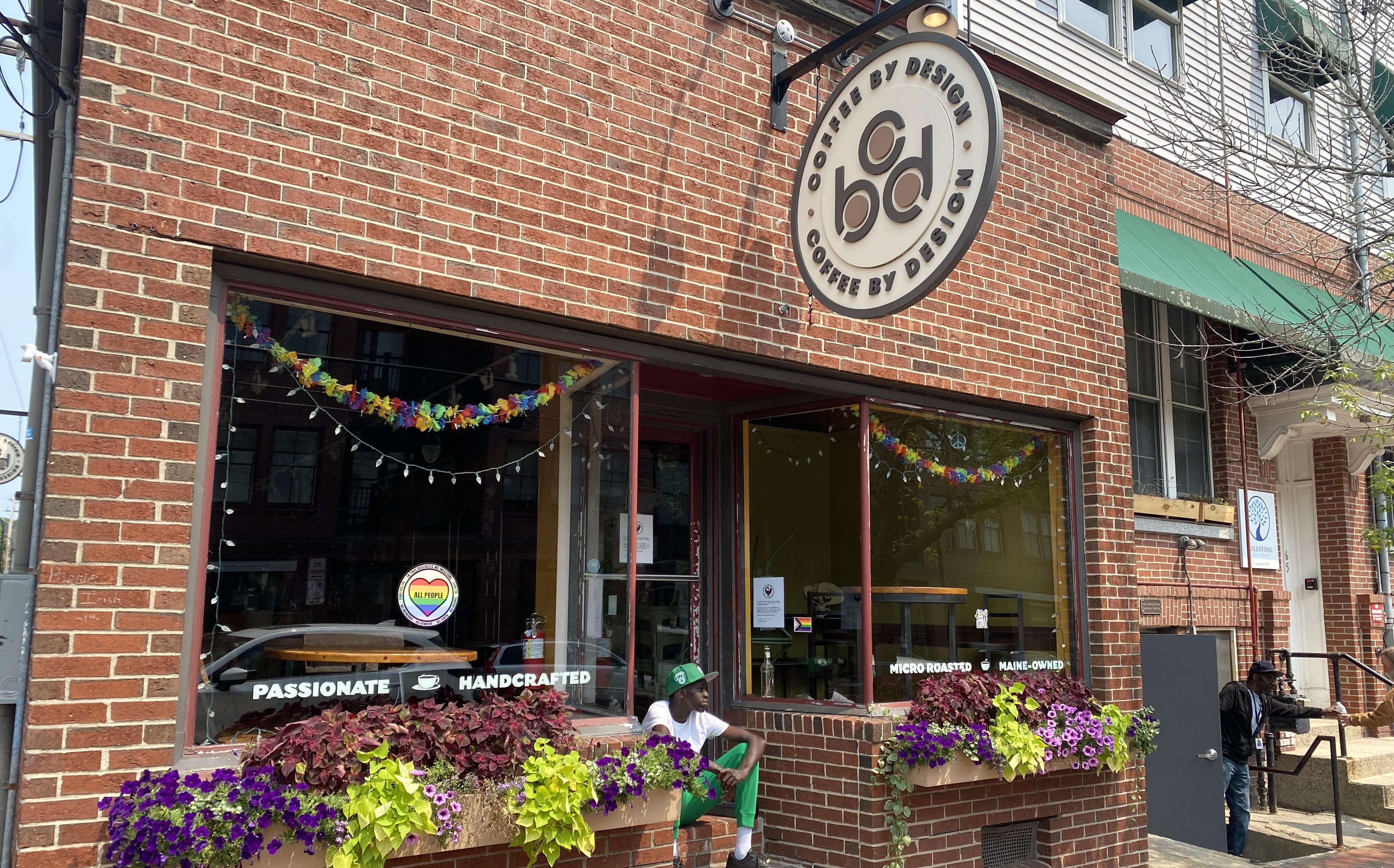 Coffee By Design on India Street in Portland.