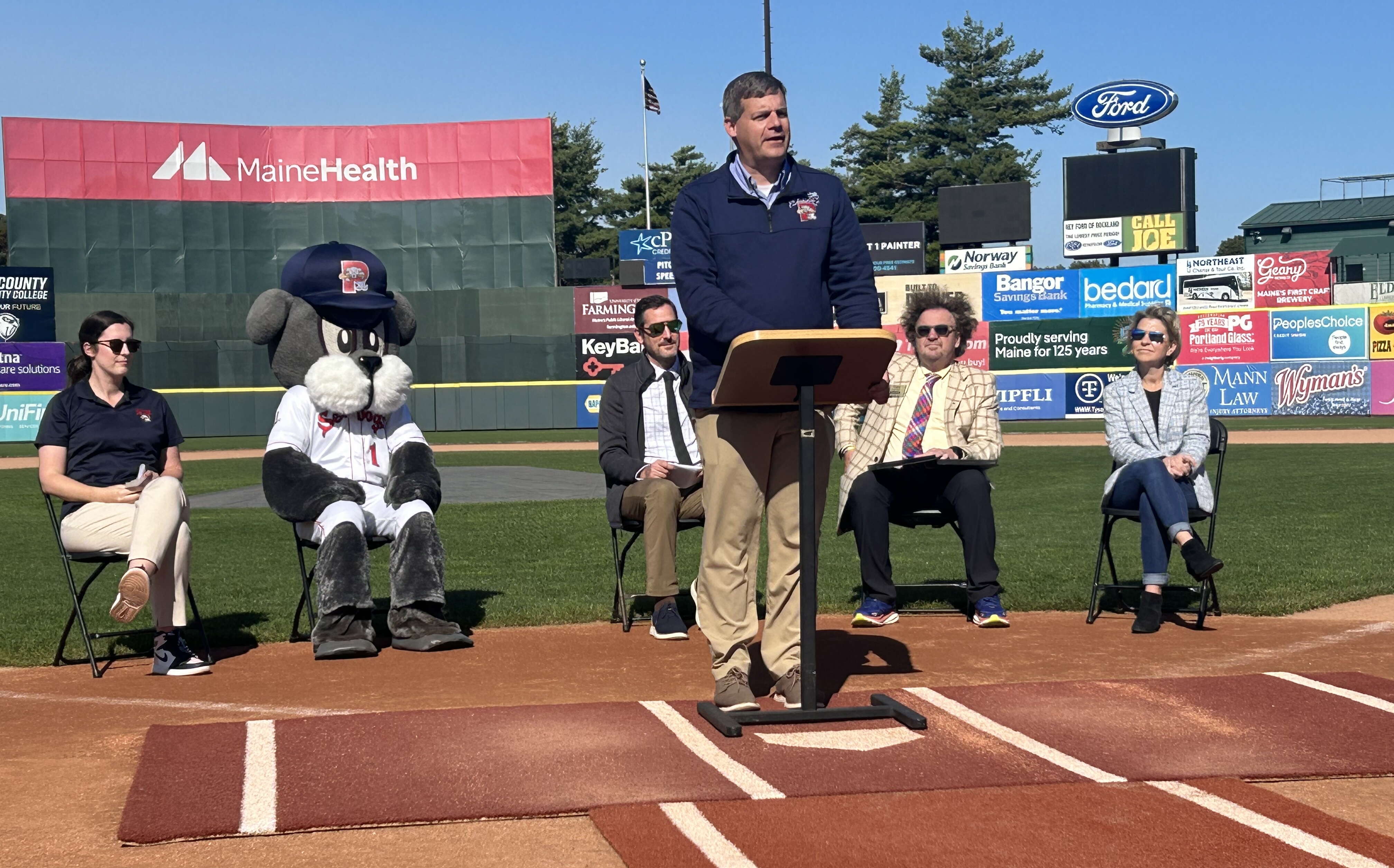 Portland Sea Dogs press conference.