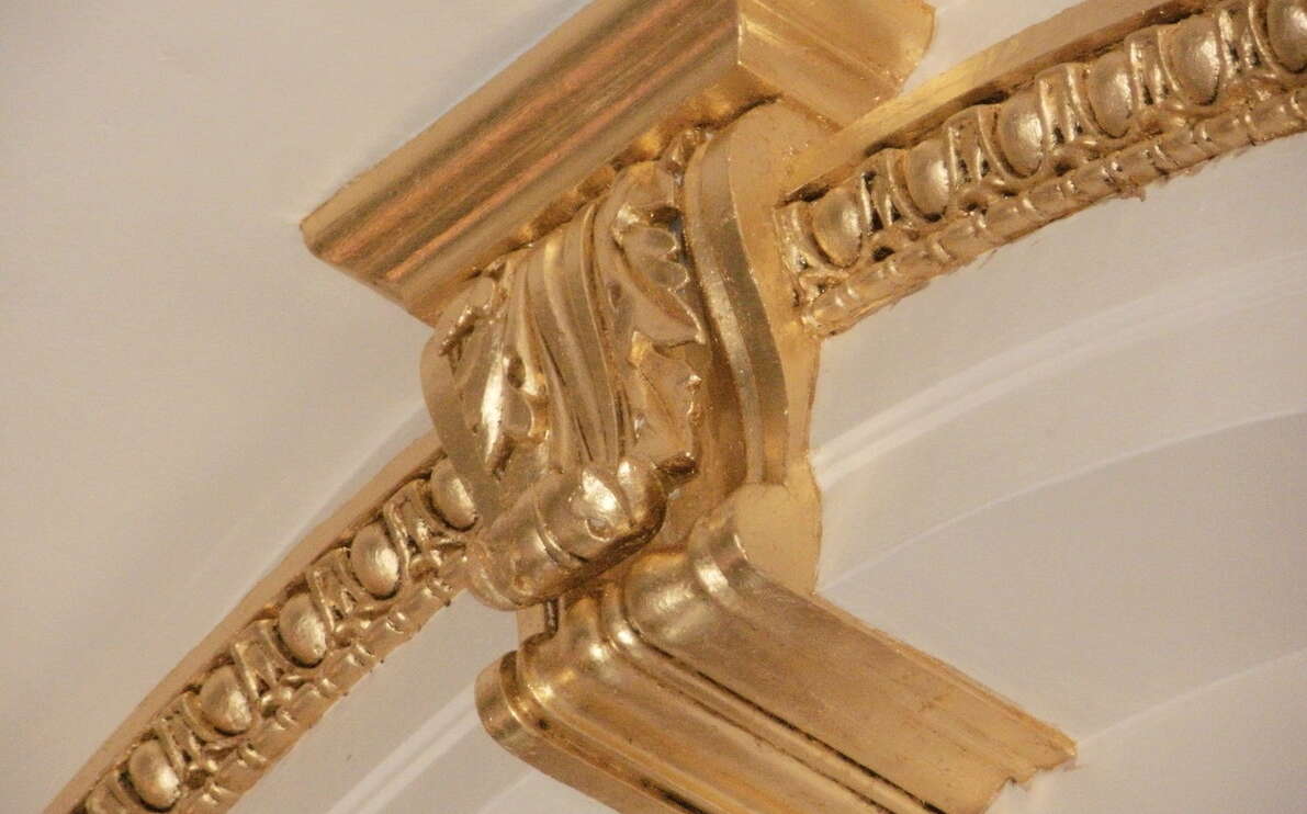 A detail of a ceiling.