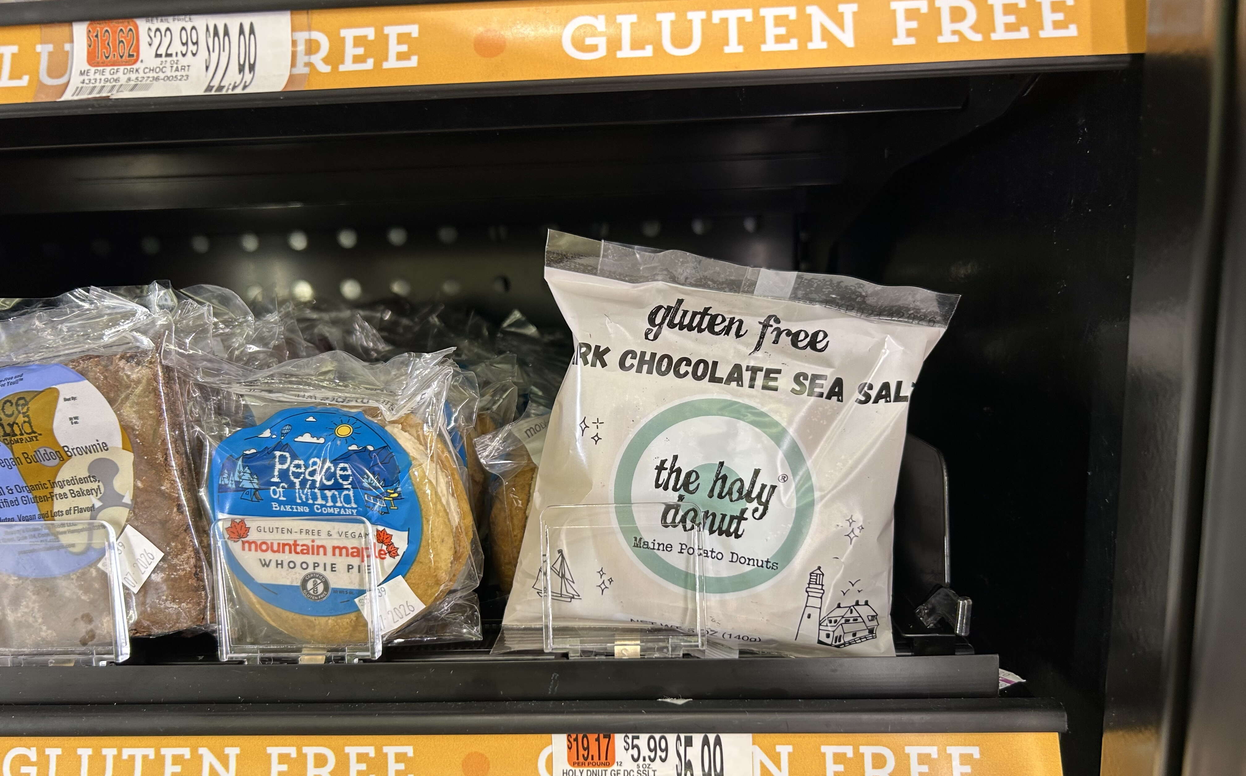 Frozen donuts at Hannaford 