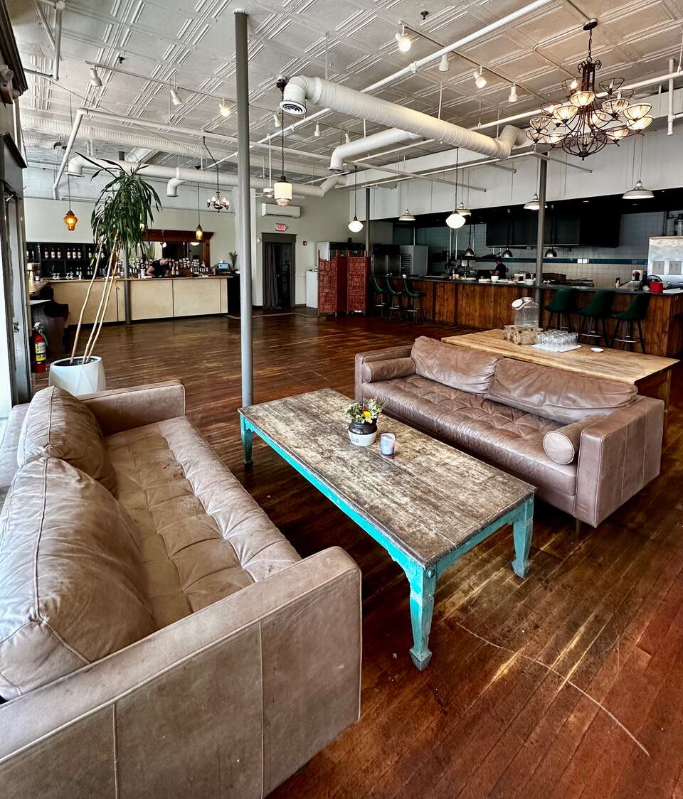 photo of a seating area in an events restaurant