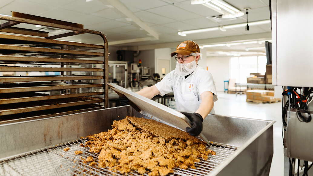 Inside Grandy Organics factory 