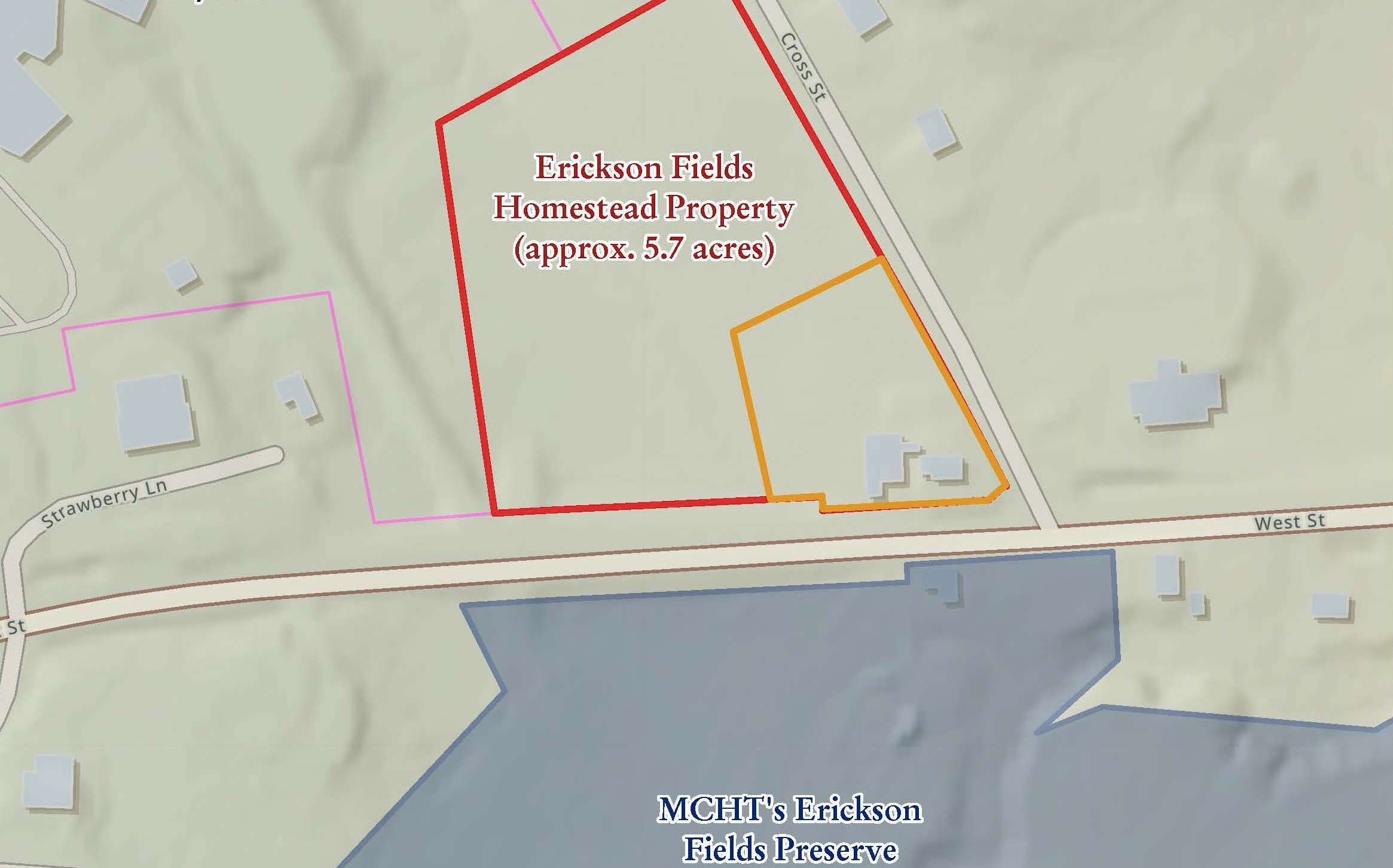 A map has outlines and words.