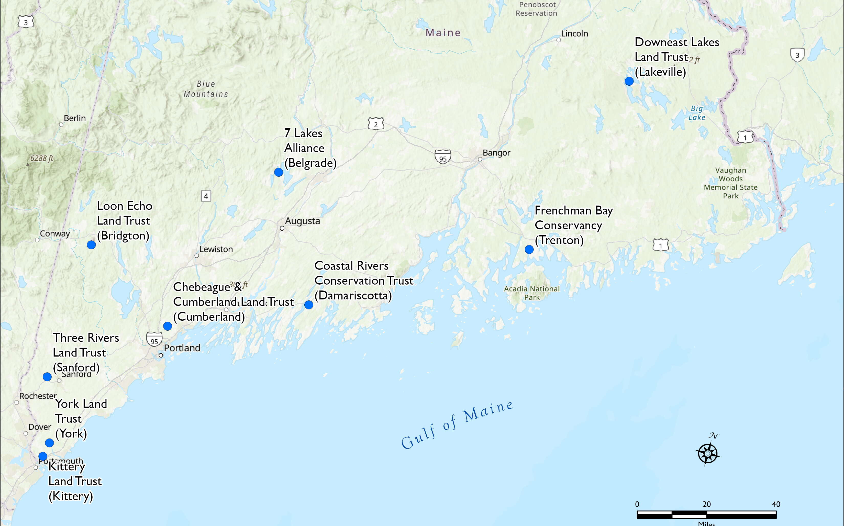 A map shows words and images.