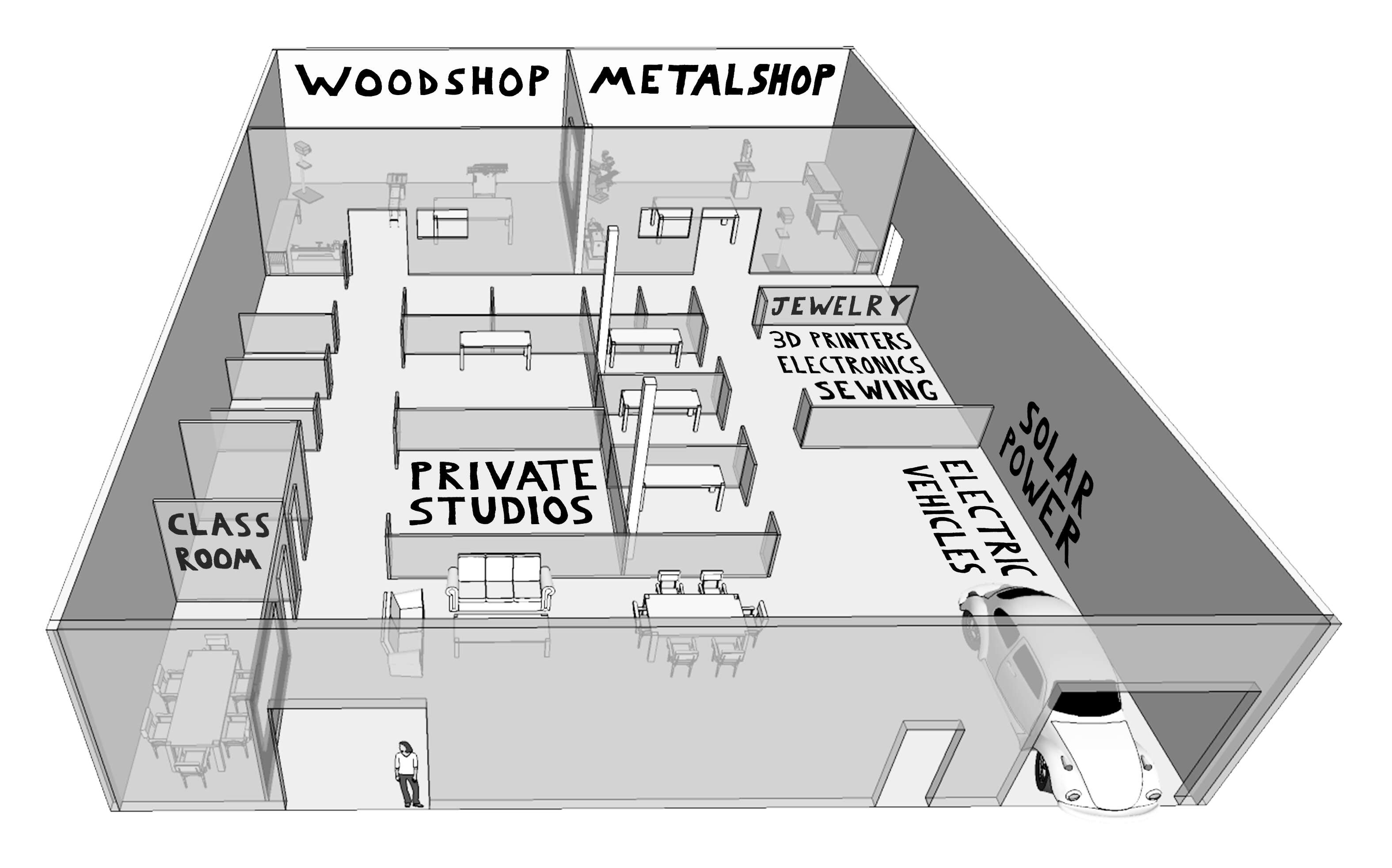 A drawing shows rooms.
