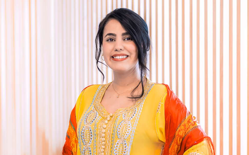 Woman in Moroccan dress 