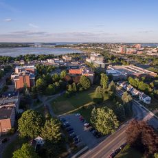 University of Southern Maine campus seen from above 