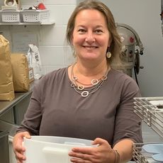 woman in bakery