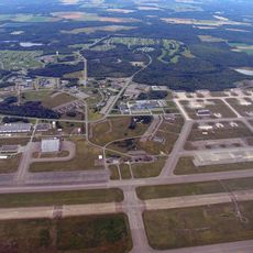 aerial of land and buildings