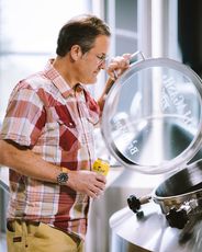 Rob Tod tasting beer