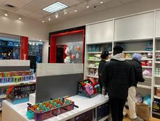 Store interior with customers