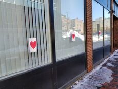 hearts on windows