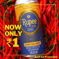 April 1 promotion Rupee Beer 