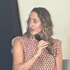 Woman with microphone