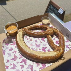 German pretzel from Oma's Haus food truck