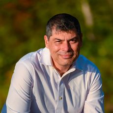 Kerem Durdag seated outside