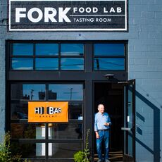 Bill Seretta in front of Fork Food Lab 