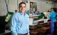 person with factory line
