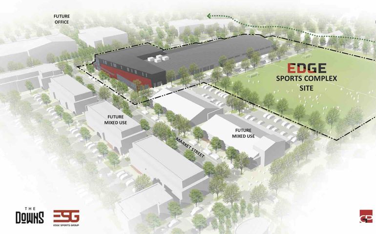 Rendering of sports complex planned at Scarborough Downs redevelopment
