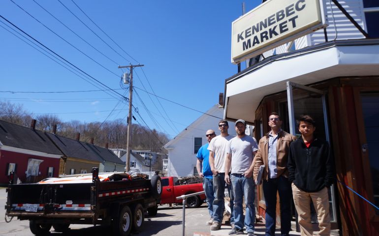 Kennebec Market, Augusta, Maine, developer and work crew