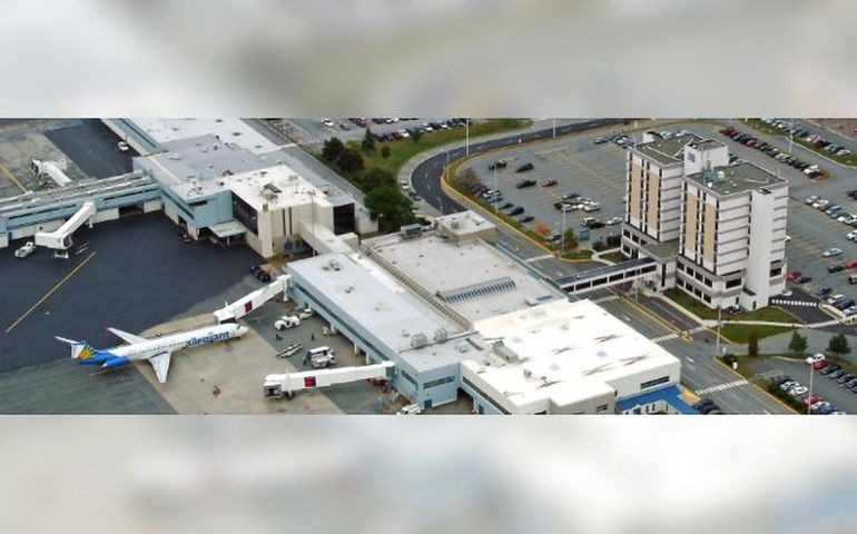 aerial view of airport 