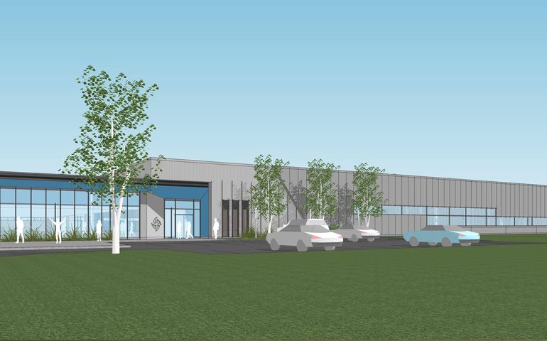 architectural rendering of Harvey Performance facility