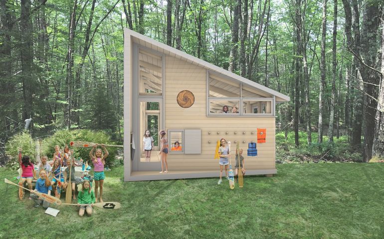 Architectural rendering of girls cabin 