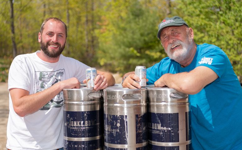 Owners of Funky Bow Brewery & Beer Co. in Lyman, Maine