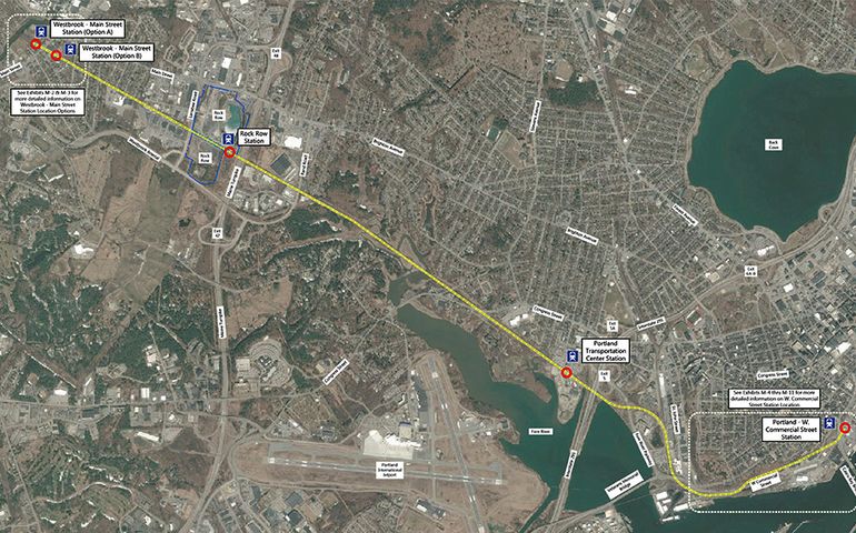 Cost Of Building A Westbrook To Portland Rail Line Pegged At Up To