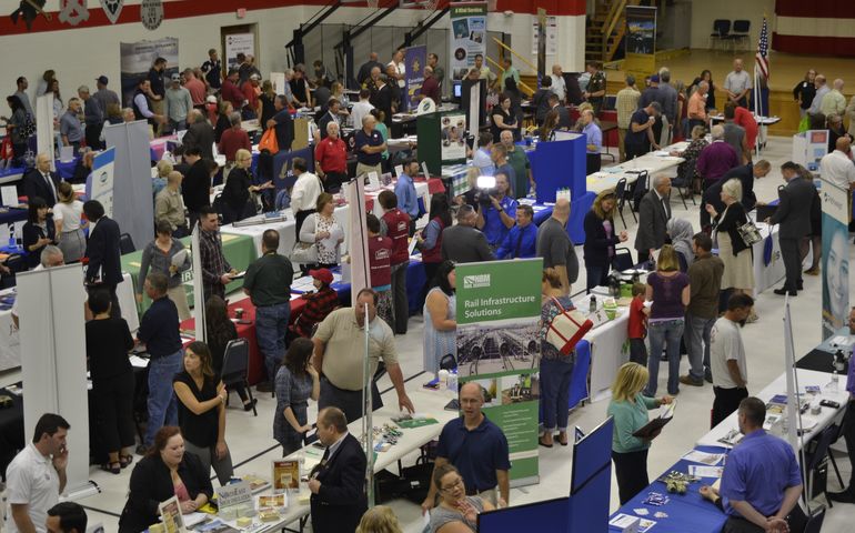 Hire-A-Vet hiring fair in 2017.