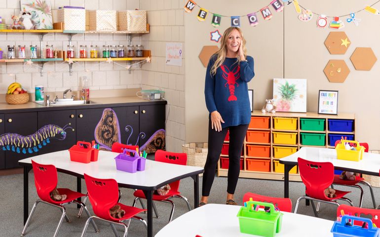 Portland Teacher Gets Classroom Makeover In Wayfair B2b Promotion Mainebiz Biz,Cute Clothes For Kids 9 10
